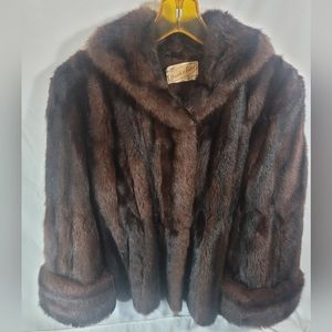 Vintage Mahogany Mink Coat